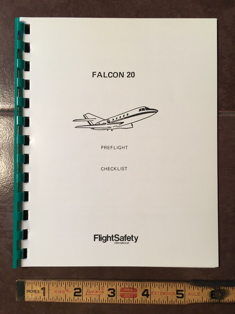 Falcon 20 Preflight Checklist