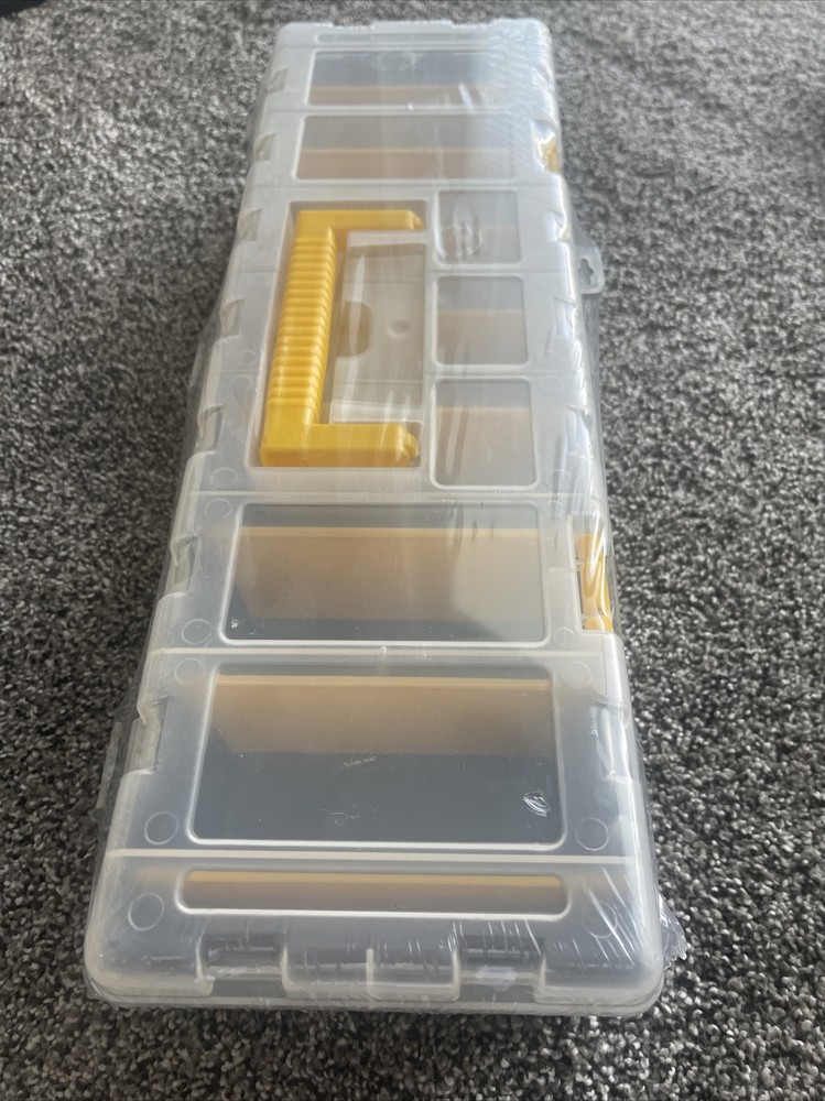 Portable Storage Organizer Case : 9 Compartment : Durable ABS : Carrying Handle