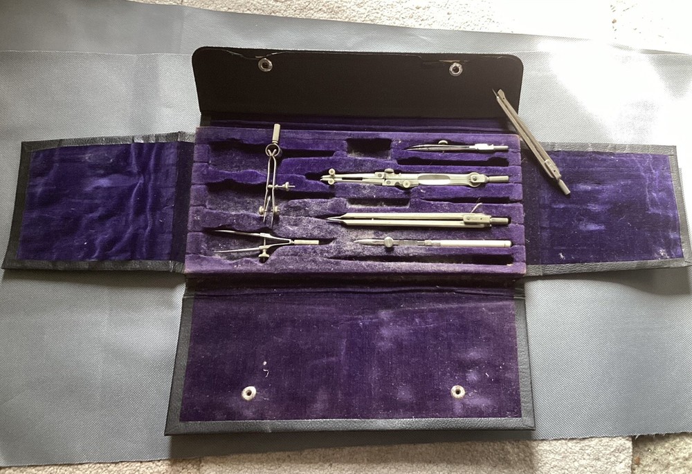 VTG Dietzegen Germany Drafting Tools With Case