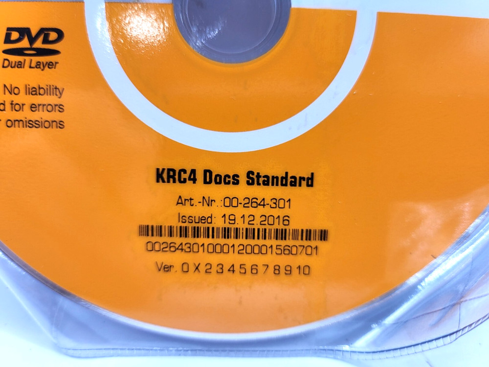 KUKA KRC4 DOCS STANDARDS, DVD, 0370G
