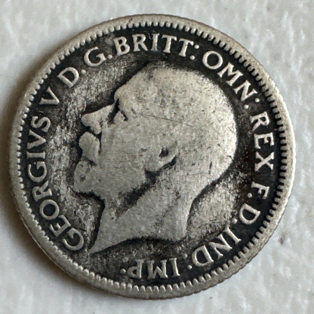 1928 Great Britain 6 Pence Silver