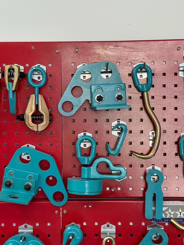 SET#85 HEAVY DUTY AUTO BODY FRAME MACHINE 50 PIECES PULLING TOOLS AND CLAMPS