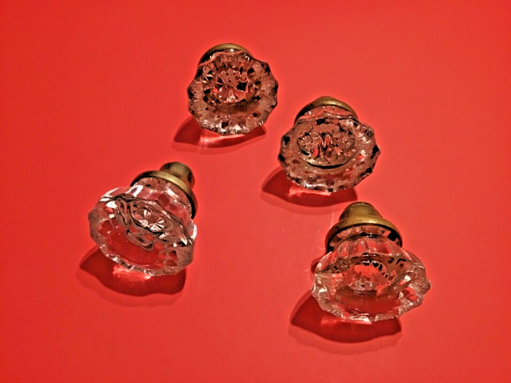 Antique Crystal. Door Knobs