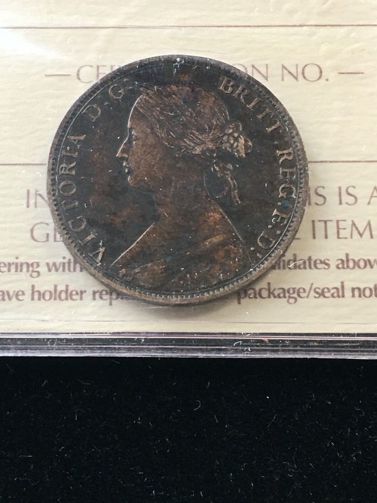 1862 ICCS Graded Nova Scotia, One Cent, **VF-30**