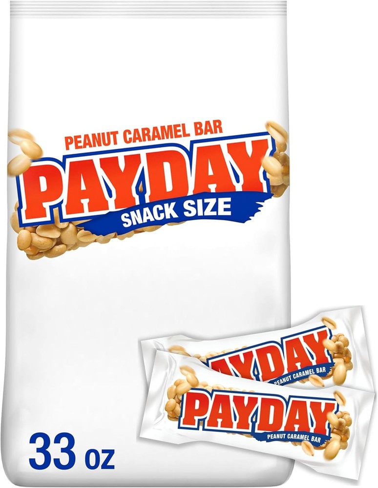 PAYDAY Peanut Carel Sna Size, Candy Bulk Bag