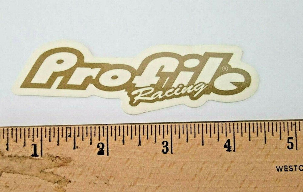 PROFILE BMX DECAL STICKER GOLD