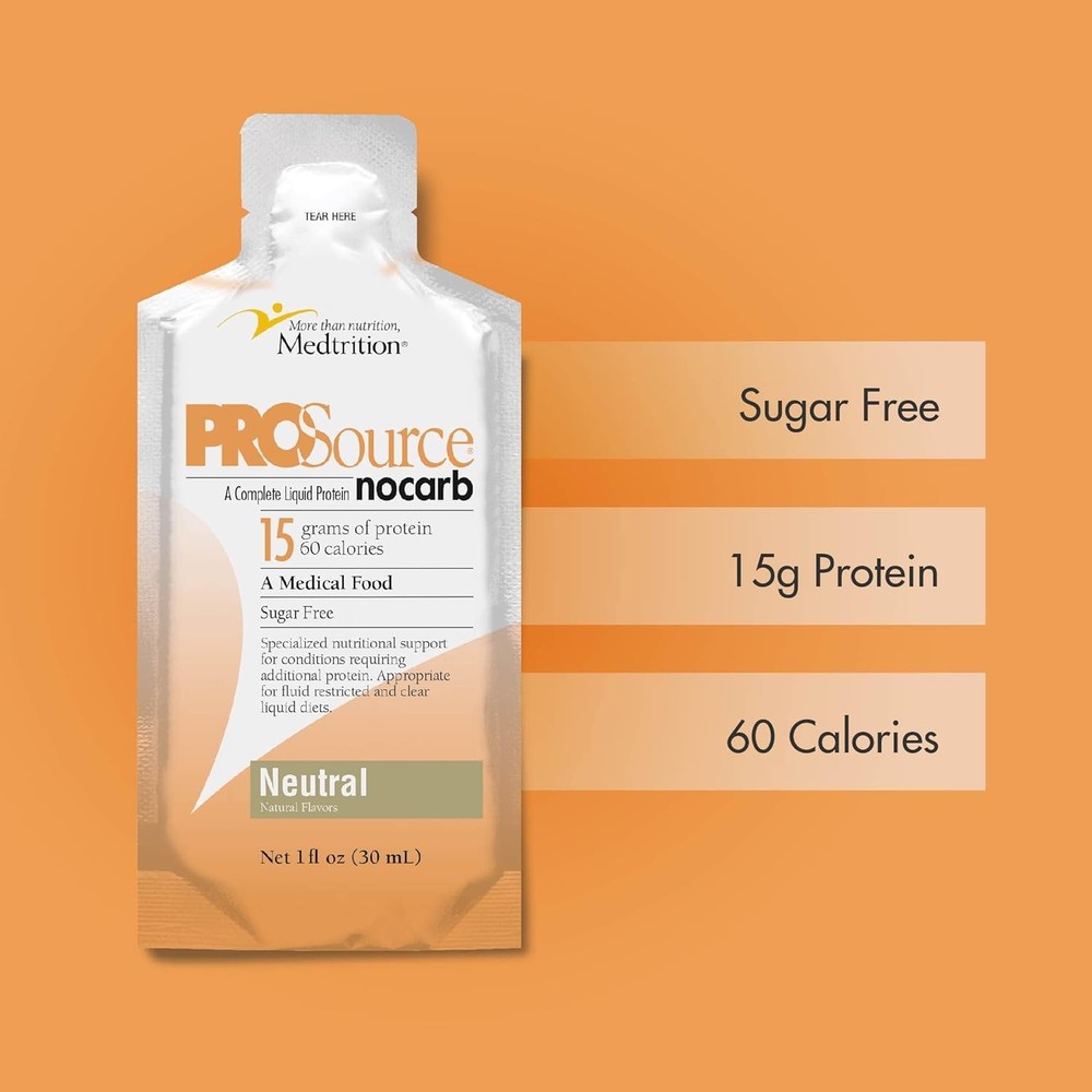Medtrition Prosource No Carb Complete Liquid Protein Packet Neutral Flavor 1 oz