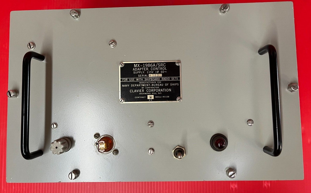 MX-1986A/SRC ADAPTER CONTROL - 115V - FOR   NAVAL  SHIPBOARD RADIO SETS