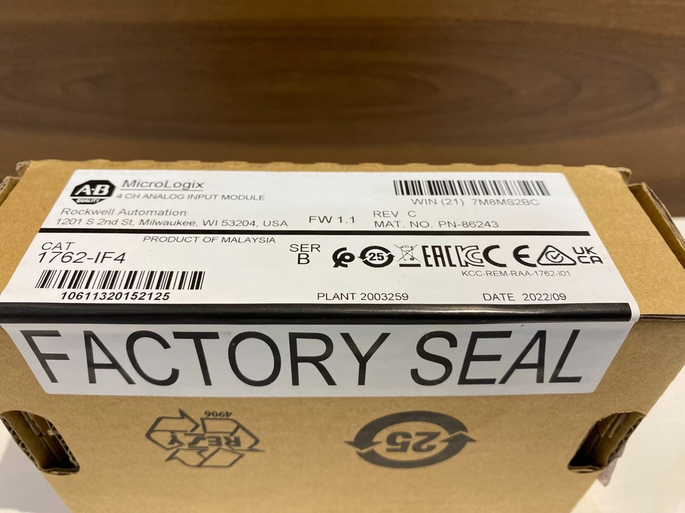 NEW- Allen Bradley 1762-IF4 ser B MicroLogix Analog Input Module 1762IF4