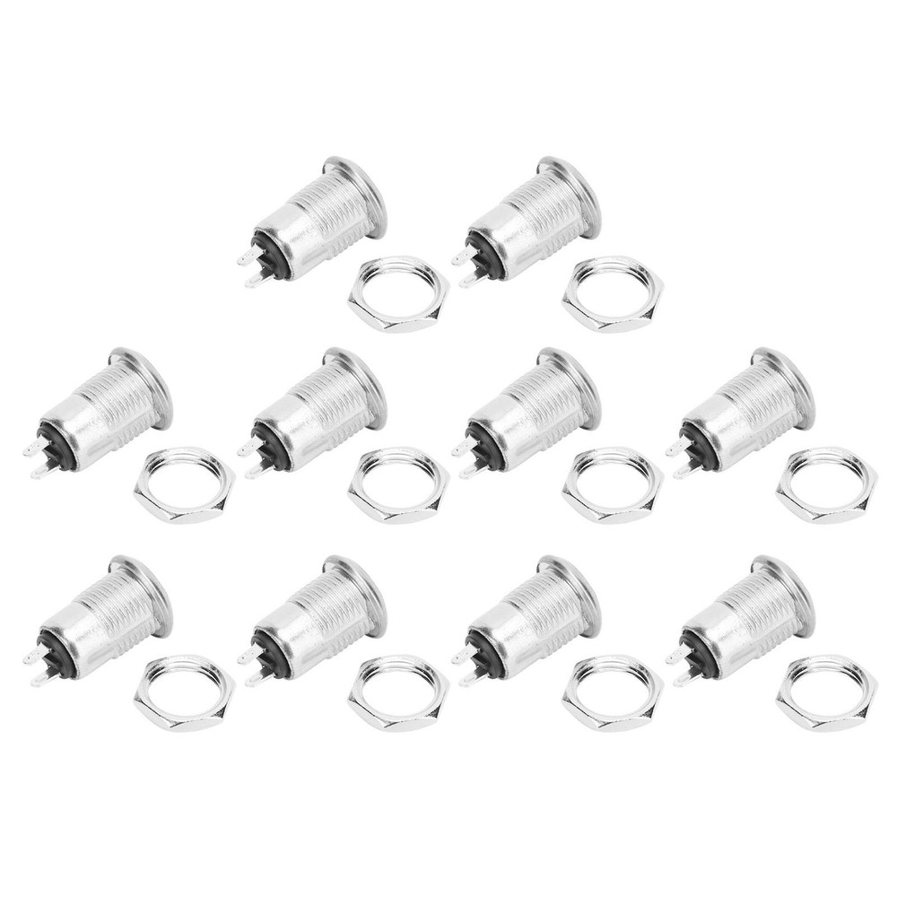 10Pcs Key Switch OFF-ON Double Pull Car Modification Short Power Lock 12x21.5mm