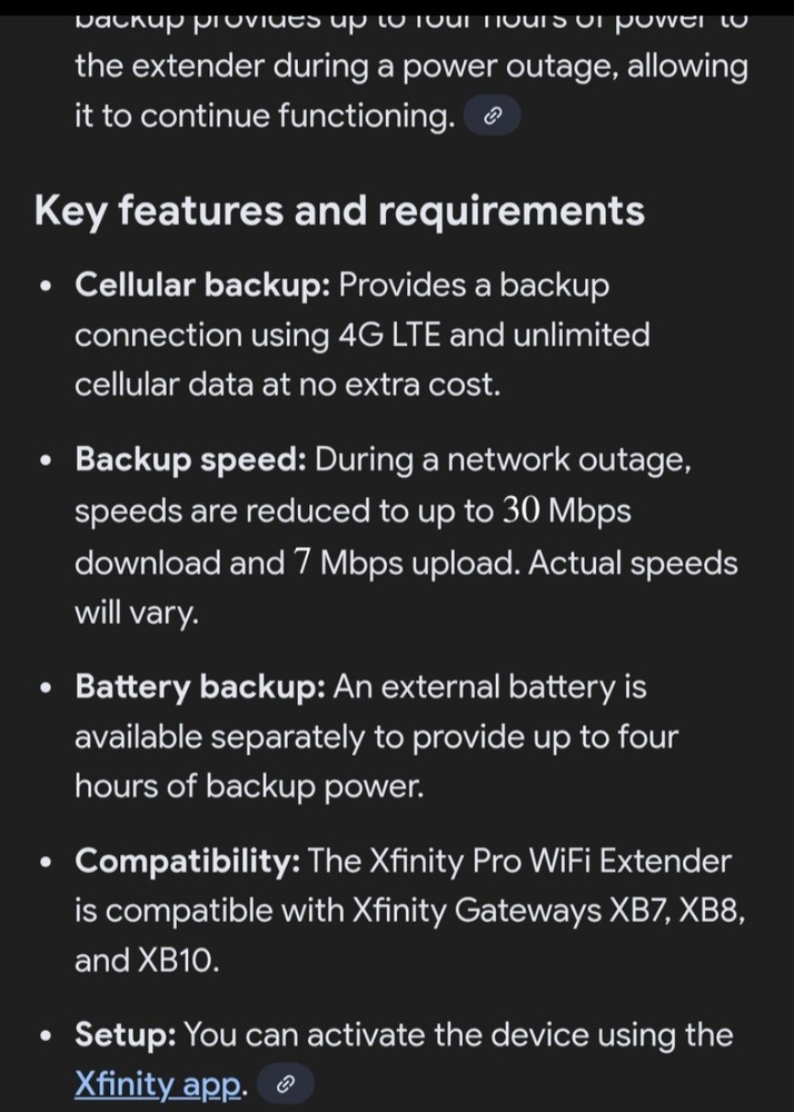 Xfinity Storm-Ready WiFi router and back up battery bundle