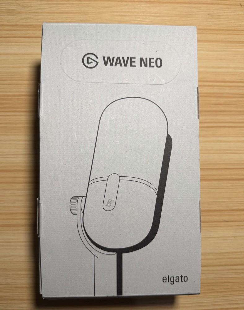 Elgato Wave Neo USB Microphone Compact Lightweight Freestanding White