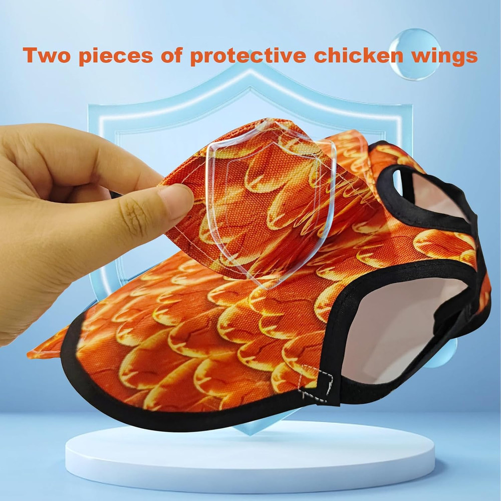 3-Pack Chicken Saddle Hens Adjustable Hen Back Protector Jacket Reusable Wing