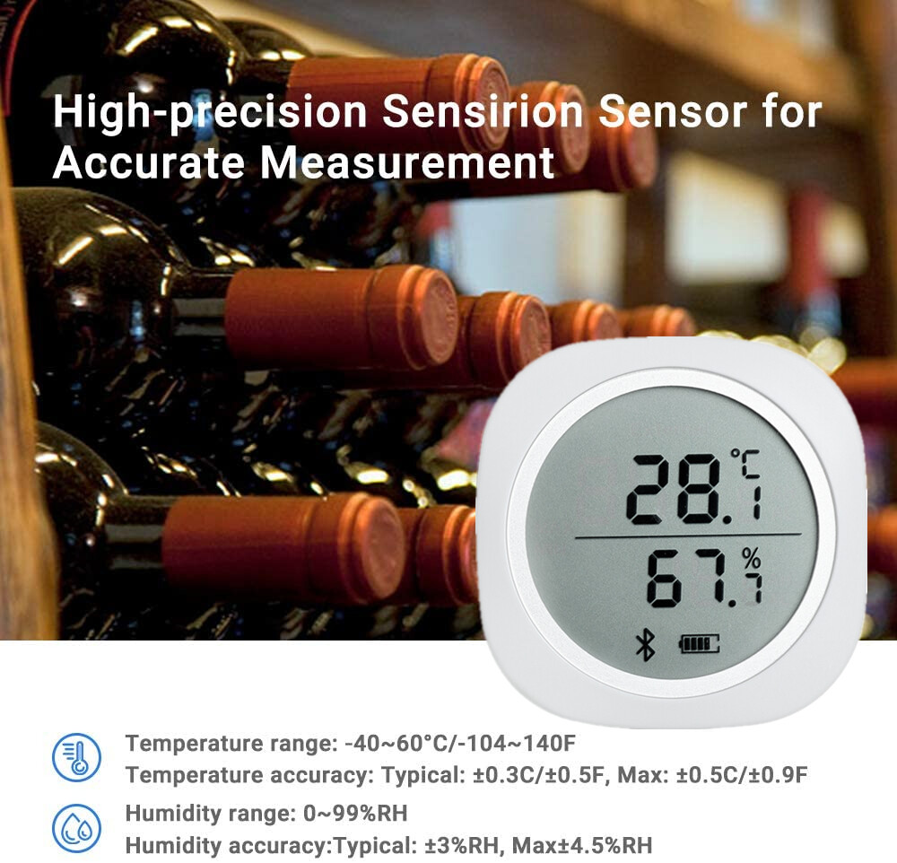 Inkbird Bluetooth Data Logger Temperature Humidity LCD Screen Display Recorder