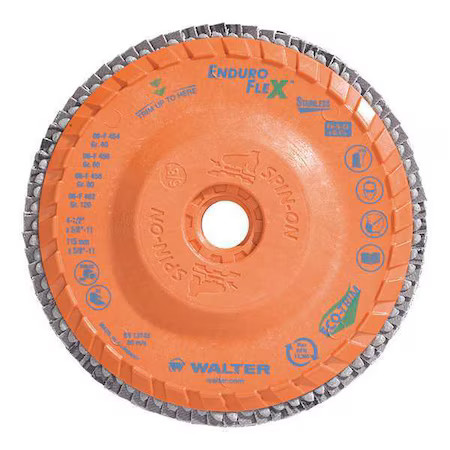 Walter Surface Technologies 06F456 Flap Disc, Medium, Grit 60, Type 29