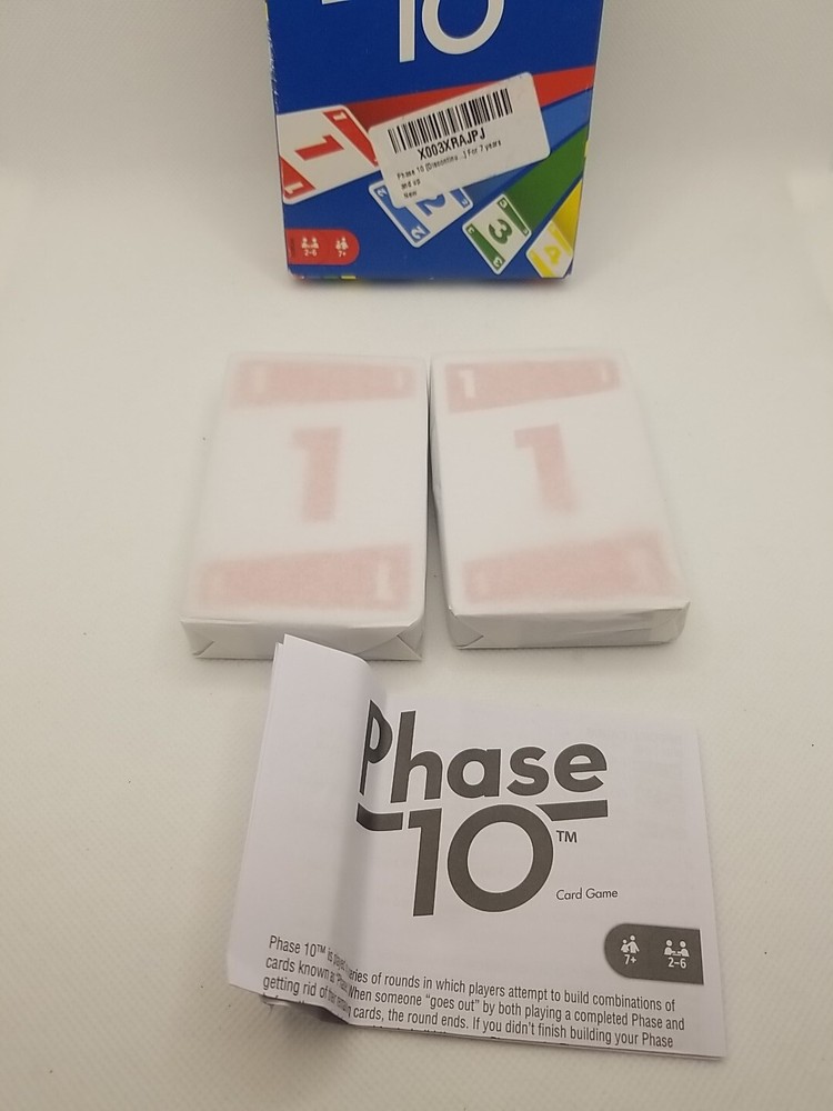 Mattel Phase 10 Card Game New Open Box