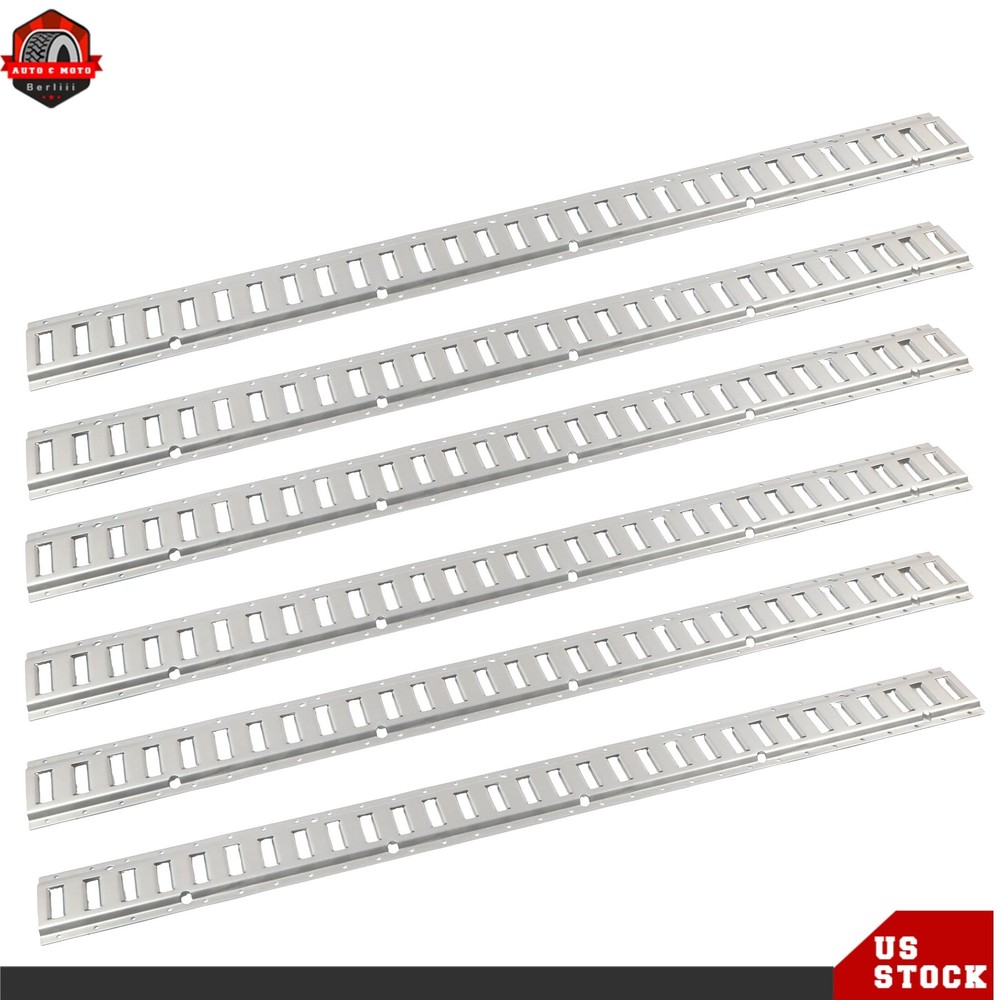 For Trailers Trucks Van Galvanized Steel 6 Pack 5' E Track Tie Down Rail System