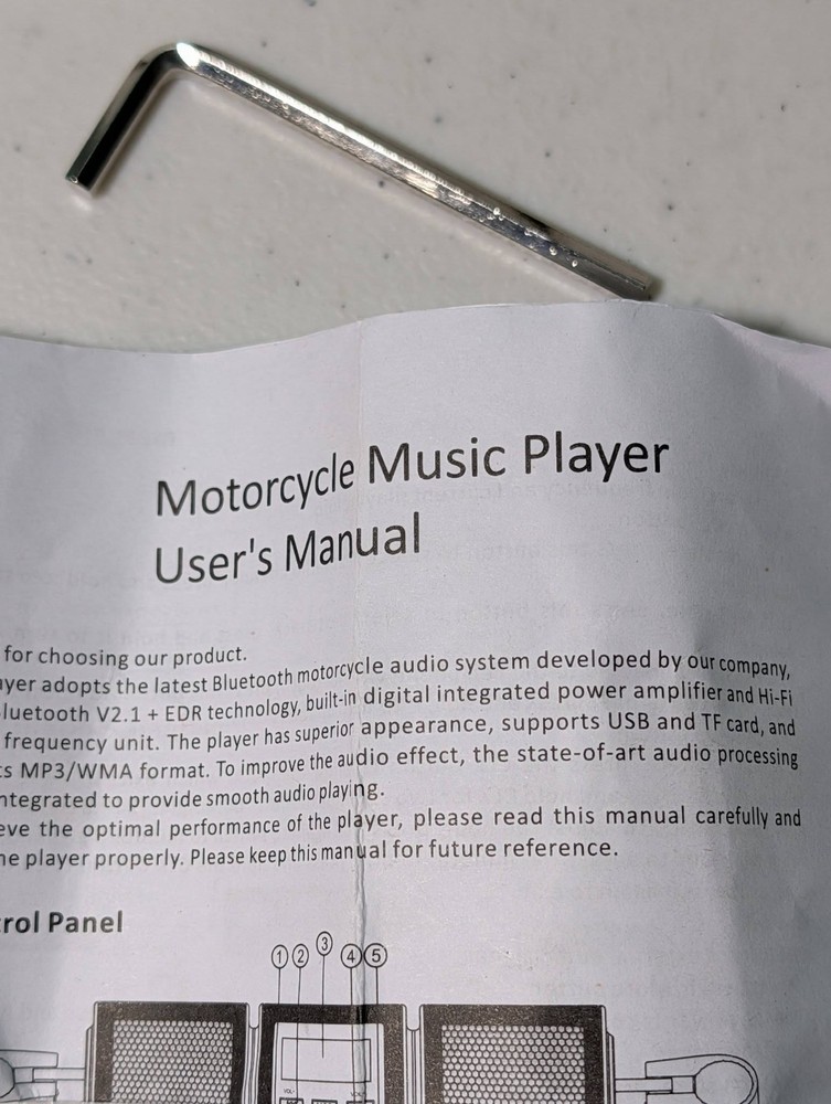 Aoeise Motorcycle Music Player