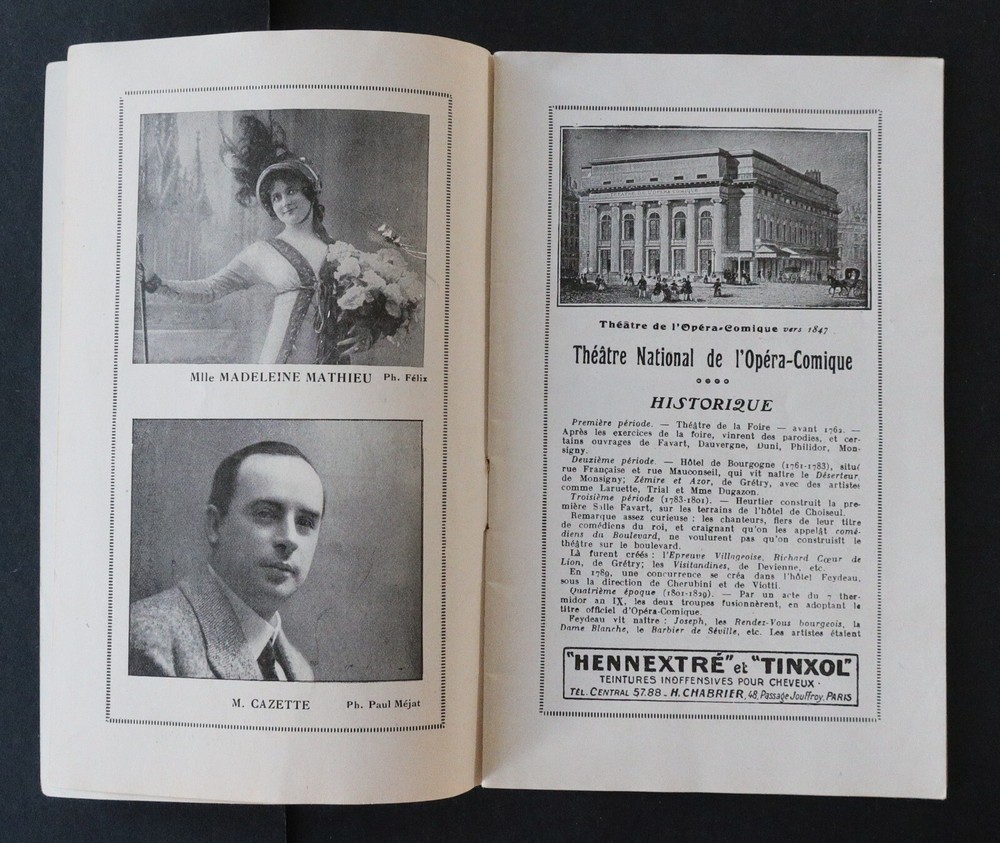 Program 1921 Theatre COMIC OPERA illustrator Barjansky Madame Butterfly