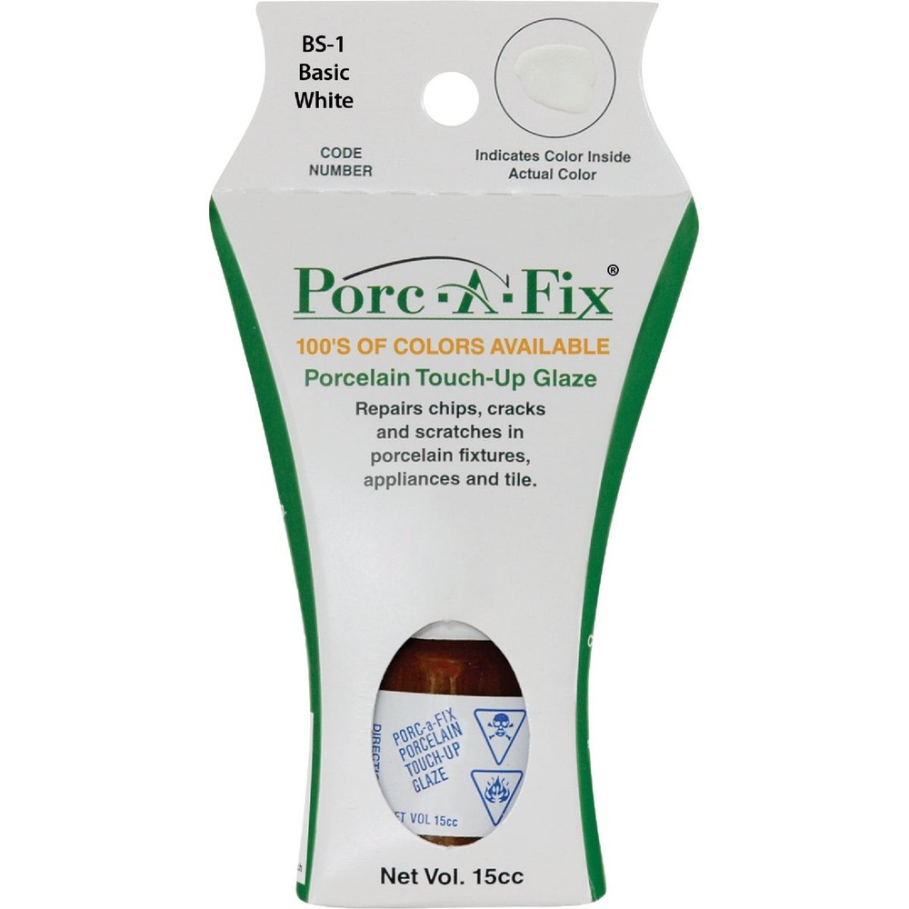 Fixture-Fix Porc-A-Fix Basic White Porcelain Touch-up Paint, 15cc BS-1