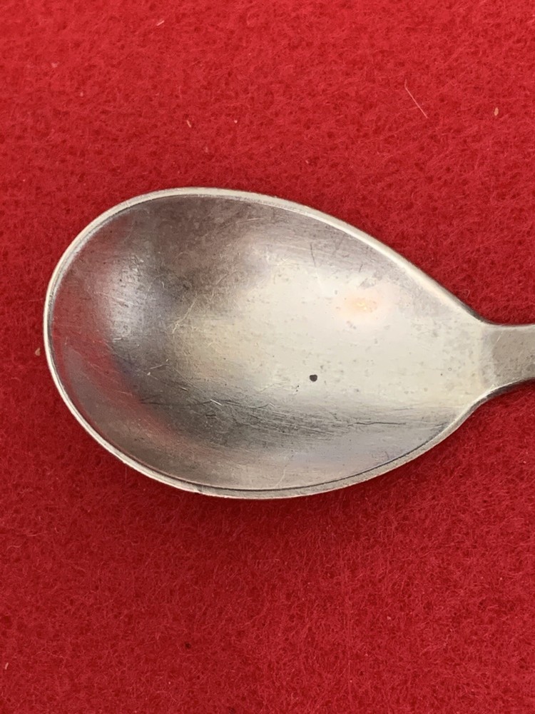 Sterling Silver Georg Jensen Denmark Rope Pattern Egg Preserve Condiment Spoon
