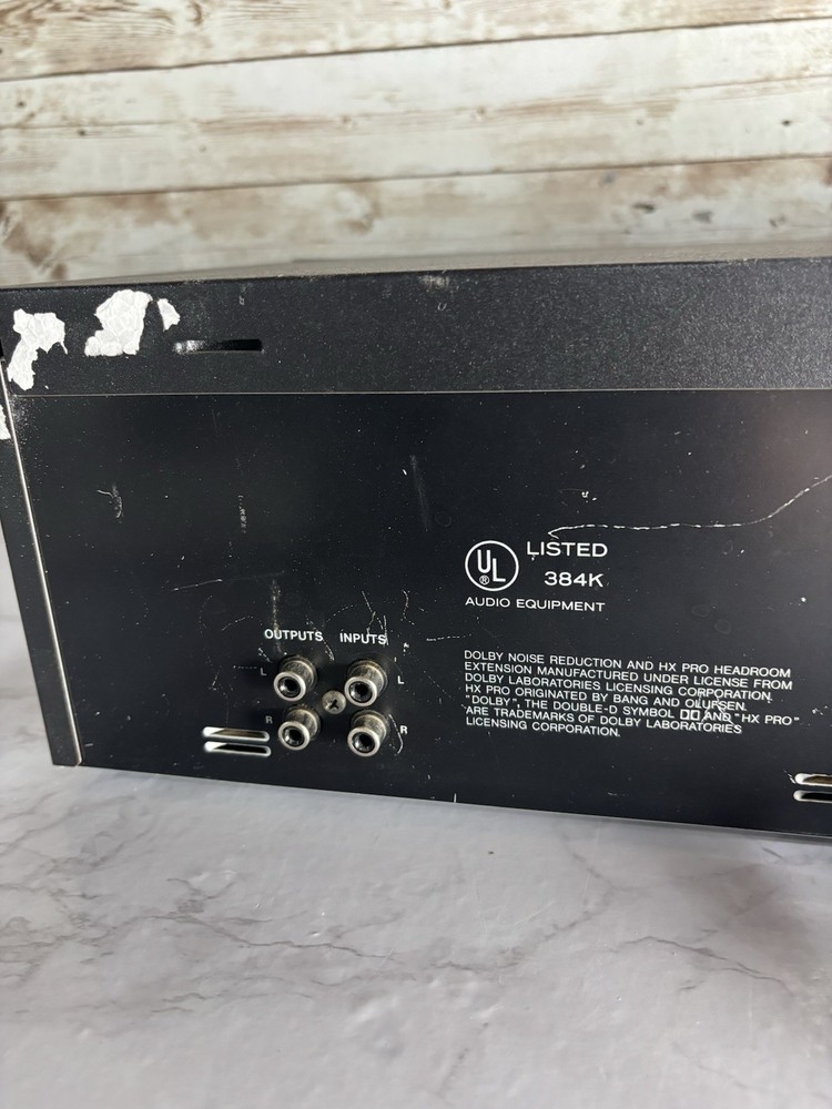TASCAM 202 MK ii Double Auto Reverse Cassette Deck Tested Missing Knob Read !!