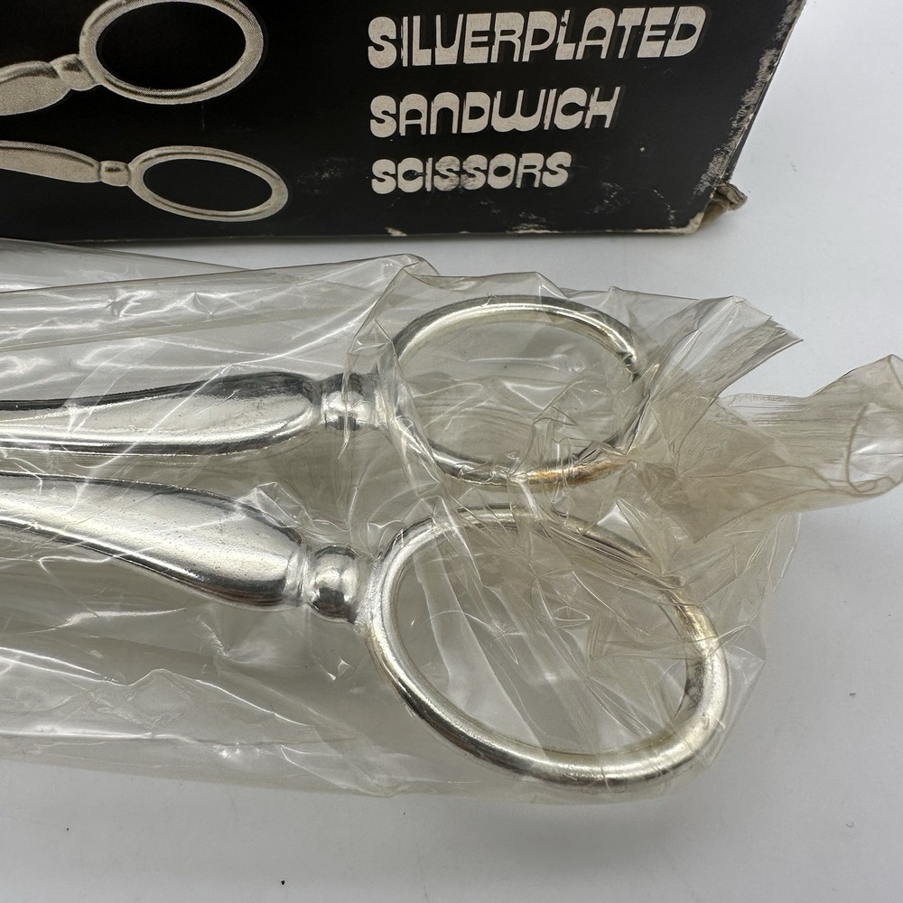 Leonard Italy Silverplated Sandwich Scissors #303