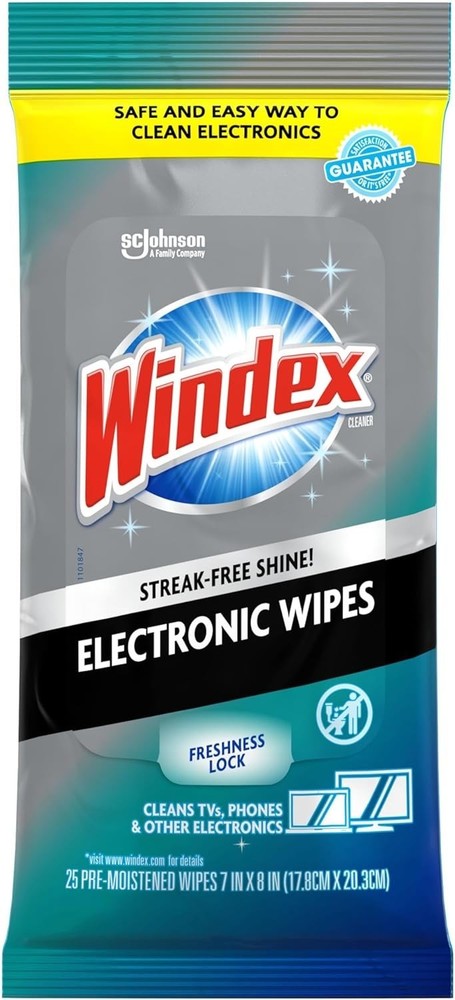 Screen Wipes, 25 Count - Effortlessly Remove Dust and Smudges from Electronics