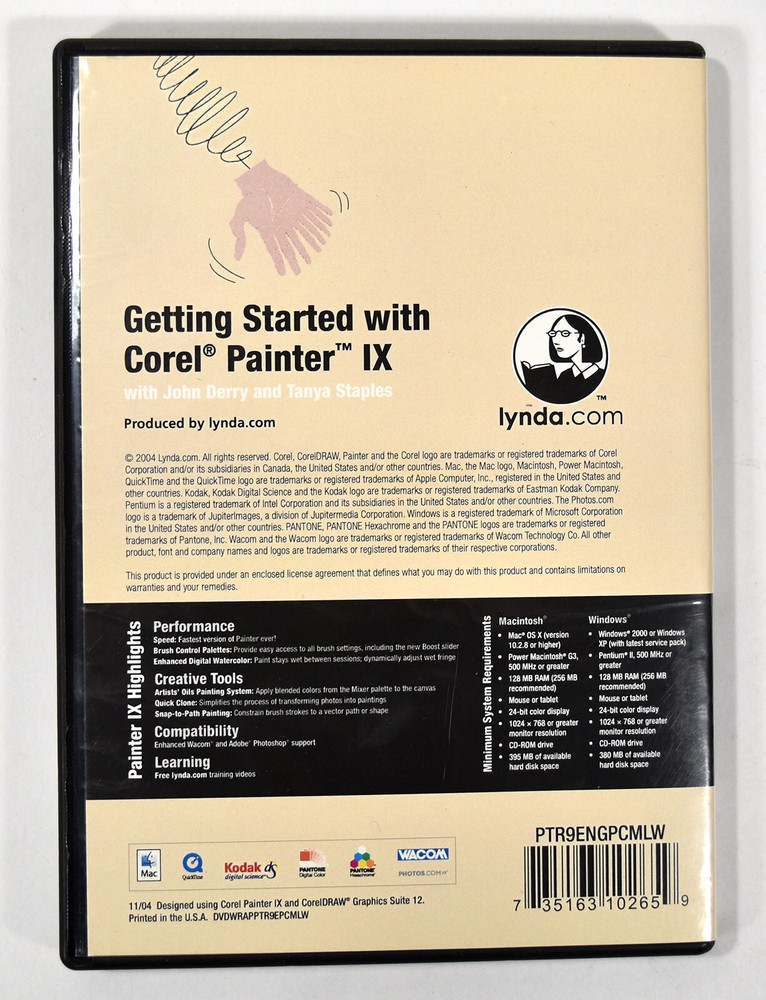 Getting Started with Corel Painter IX 2004 Training DVD