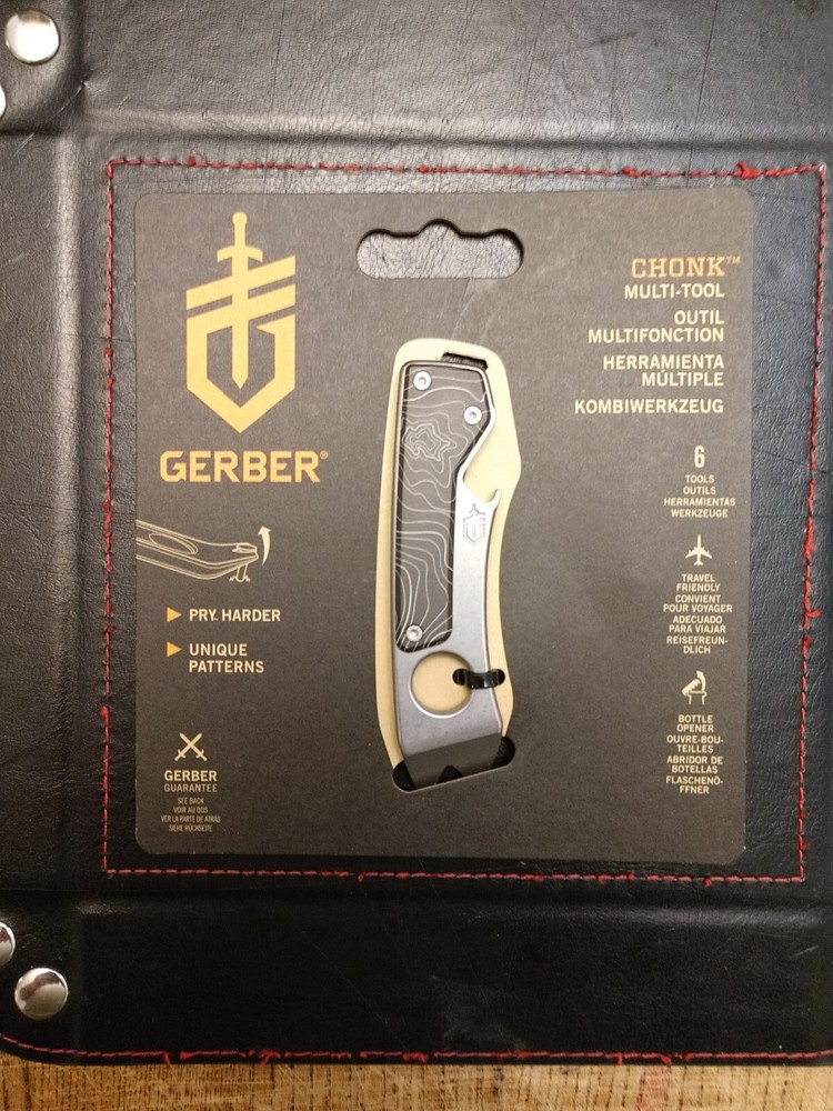 Gerber Chonk Multi-Tool Prybar 2 Screwdrivers Wire Stripper Nail Puller Bottle