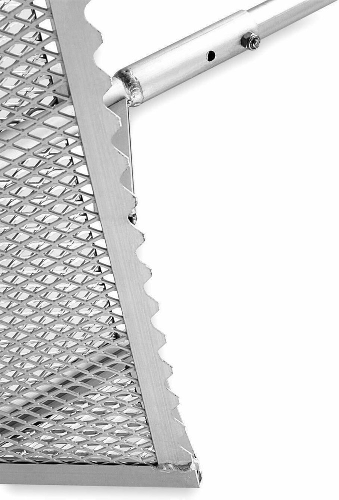 Sand Flea Rake , 52-inch Curved Handle ,16-inch Sharp Teeth Basket