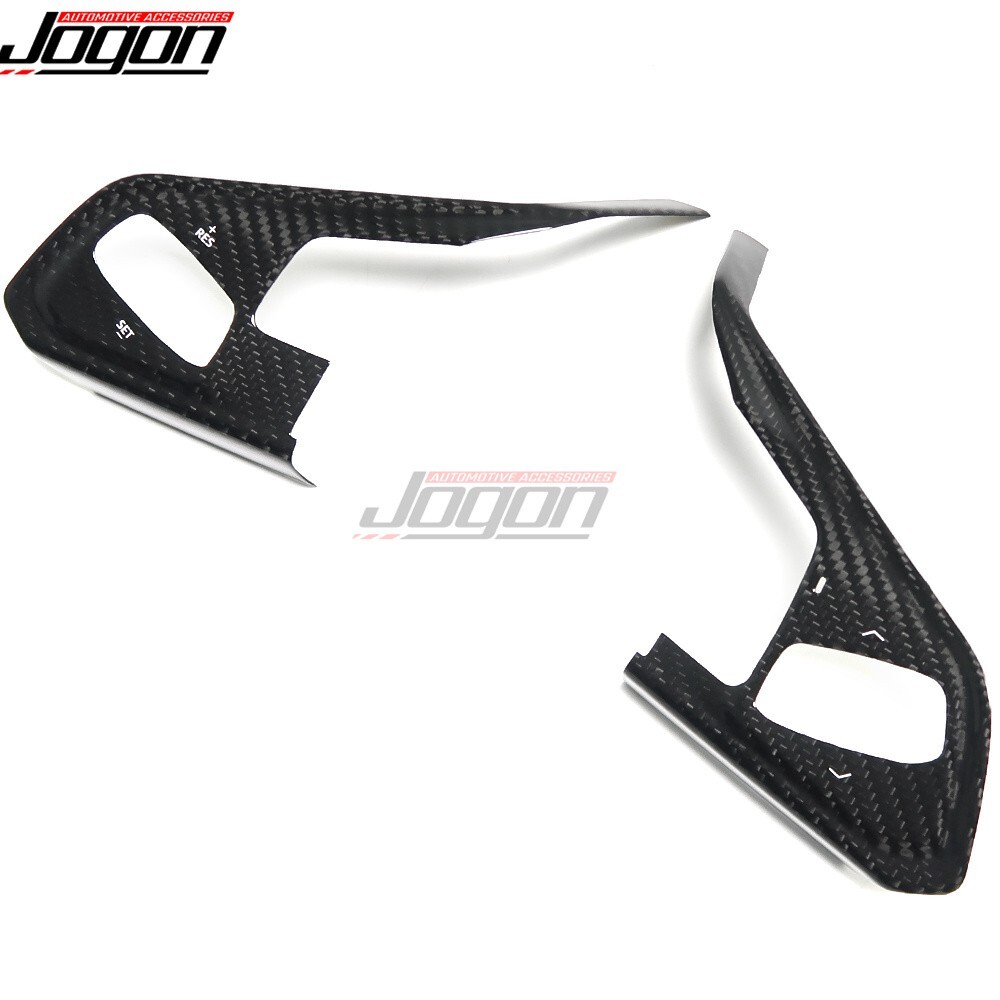Carbon Interior 3-Button Steering Wheel Button Cover For C8 Corvette 2LT 3LT 20+