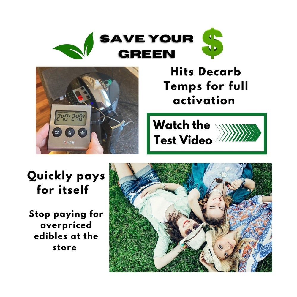 Decarboxylator and Infuser Machine, Magic Herb Butter Machine, Herb Oil Infus...