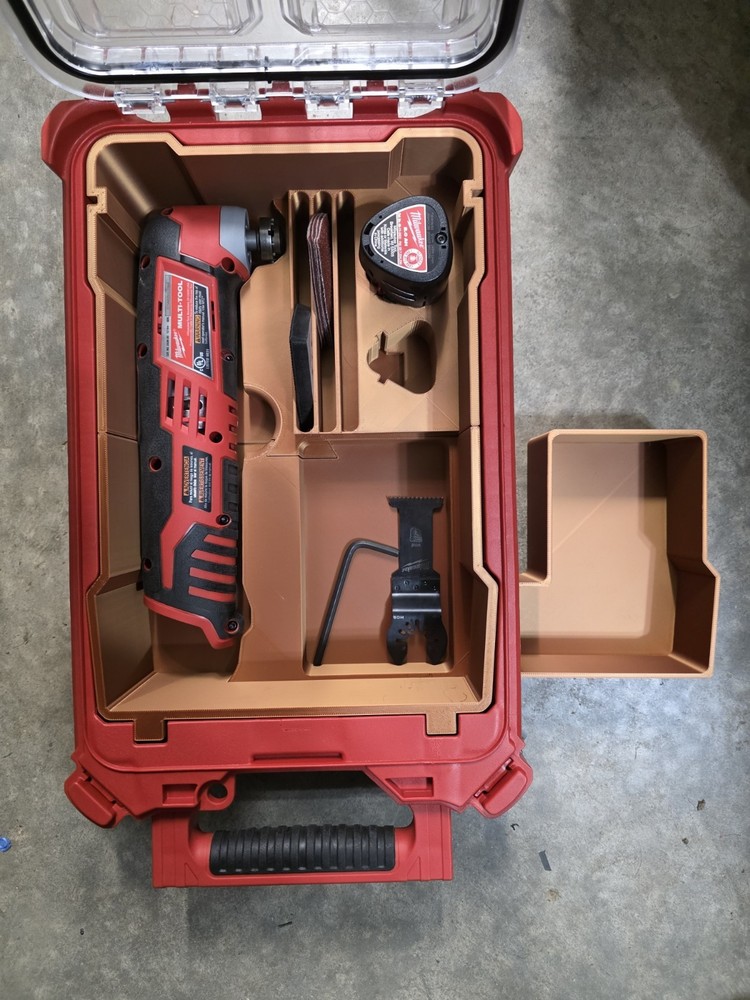 Custom Milwaukee Tool Insert for PACKOUT Organizer (Insert Only)