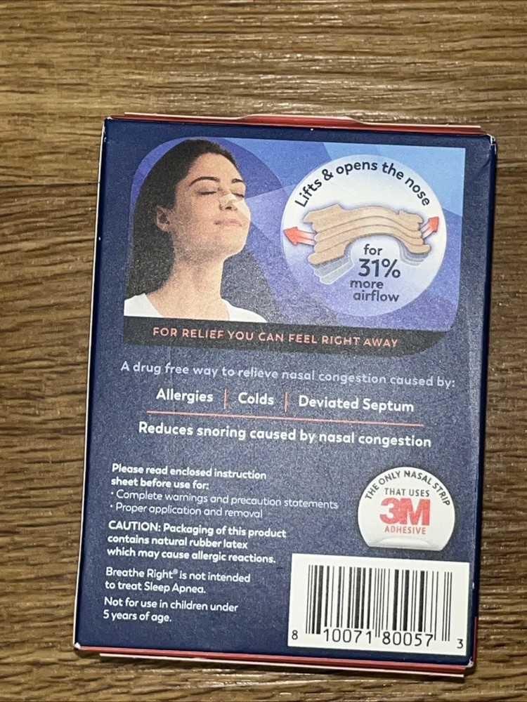 Breathe Right Extra Strength Tan Nasal Strips - 44 count