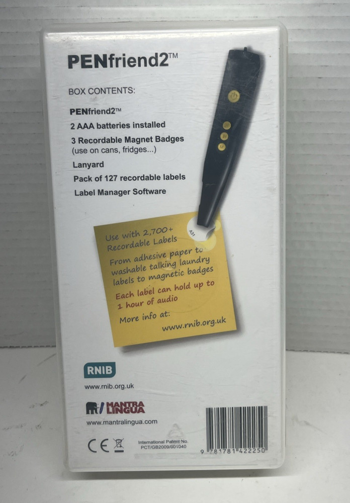PENfriend2 Electronic Reading Aid Portable USB with 4gb MicroSD