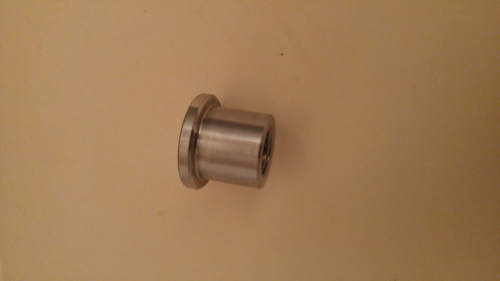 1/4-20 THREADED weld BUNGS 1018 Steel low Profile. TWO PIECES.