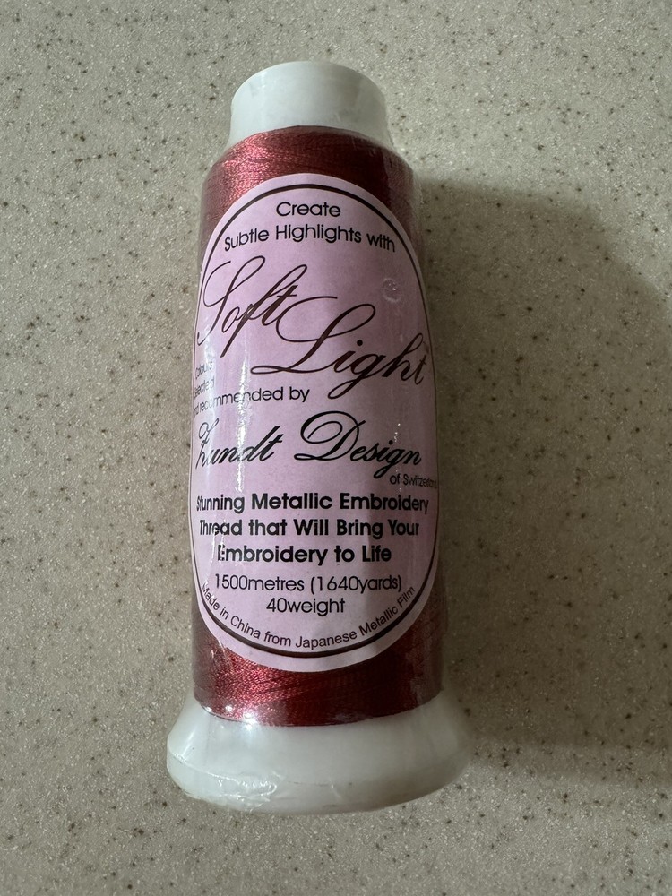 SOFT LIGHT METALLIC EMBROIDERY THREAD 1640 YDS
