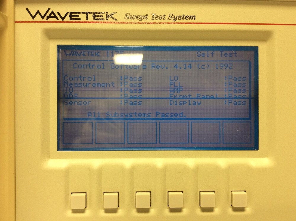 Wavetek Sweep Test System Benchmark 1175 RF Scalar Analyzer Manual & 2 Cables
