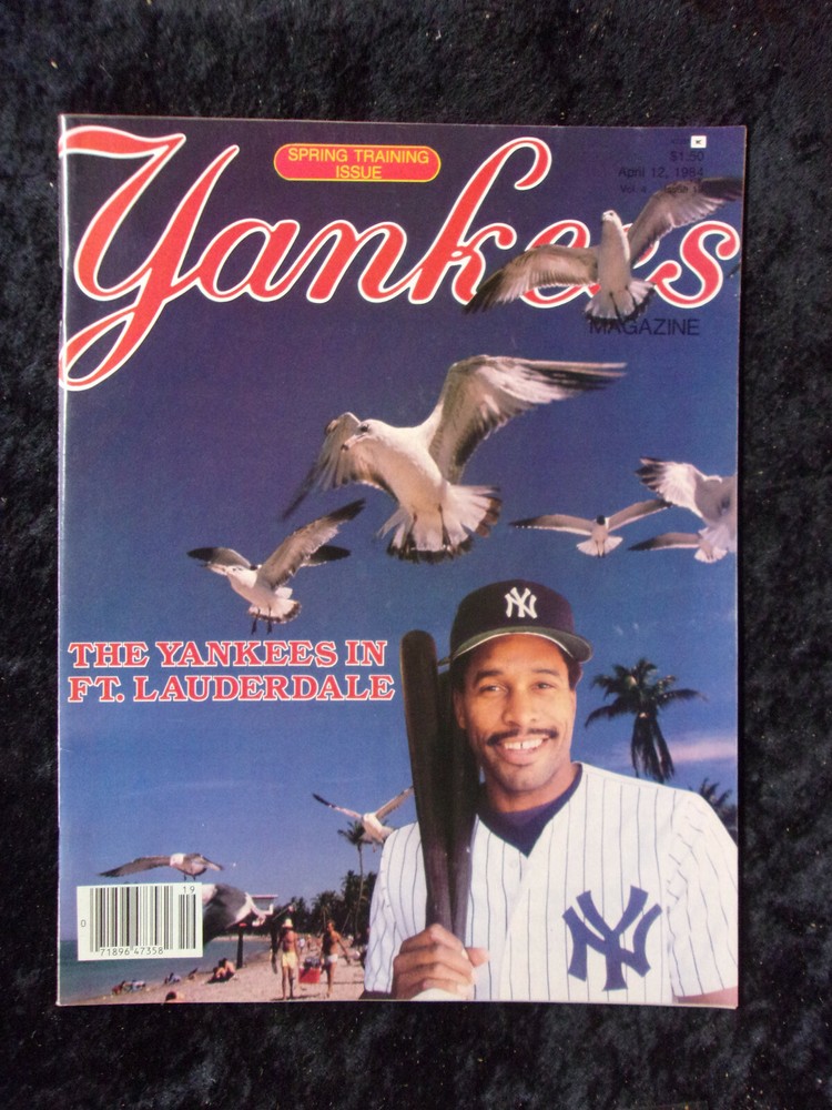 Vintage 1984 Orioles vs Yankees Baseball Spring Training Program (scored) 821