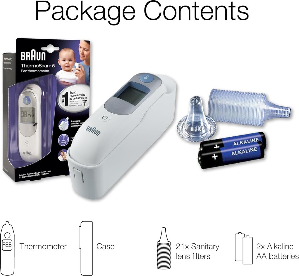Digital Ear Thermometer with Stability Indicator and Display