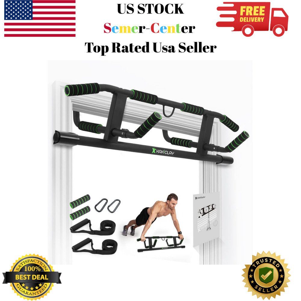 Multi-Grip Pull Up Bar with Smart Larger Hooks Technology - USA Original Patent