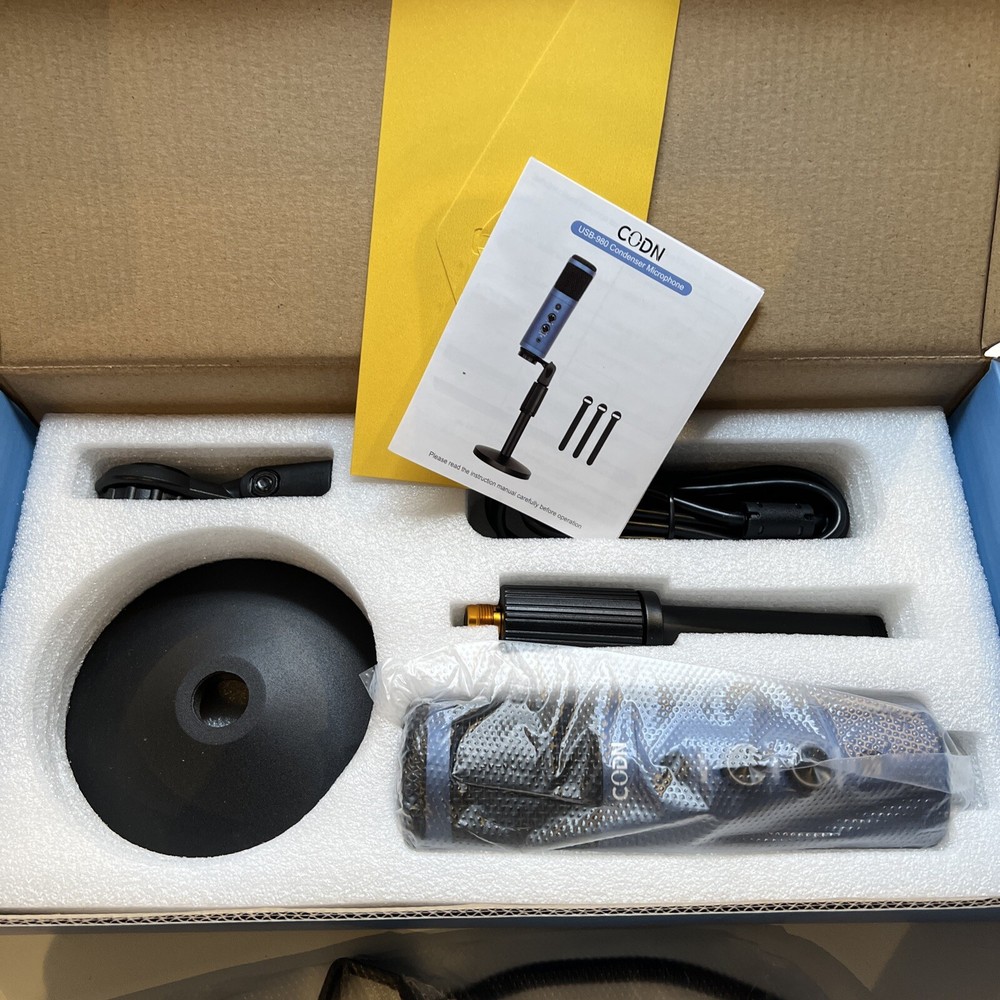 CODN Podcast Studio Desktop USB Condenser Microphone