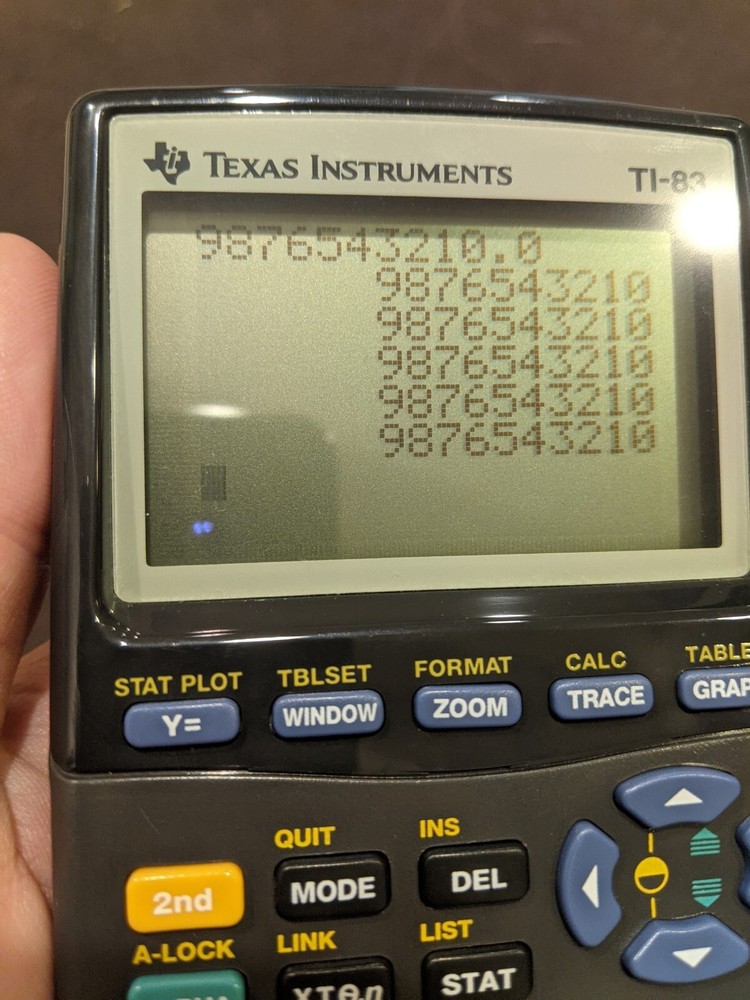 NWOB TI-83 Calculator Texas Instruments Black