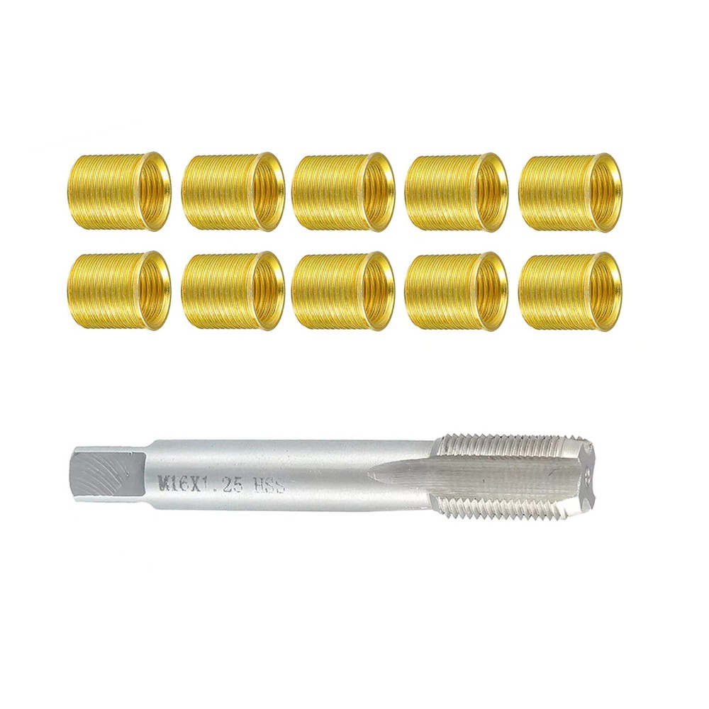 11PCS/Box Universal Spark Plug Thread Repair Tools Kit with M14x1.25 Inserts