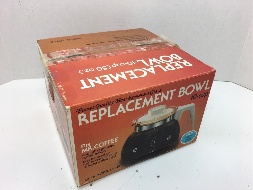 Mr Coffee 10 Model LPB-10 Glass Decanter Replacement Coffee Pot OPEN BOX