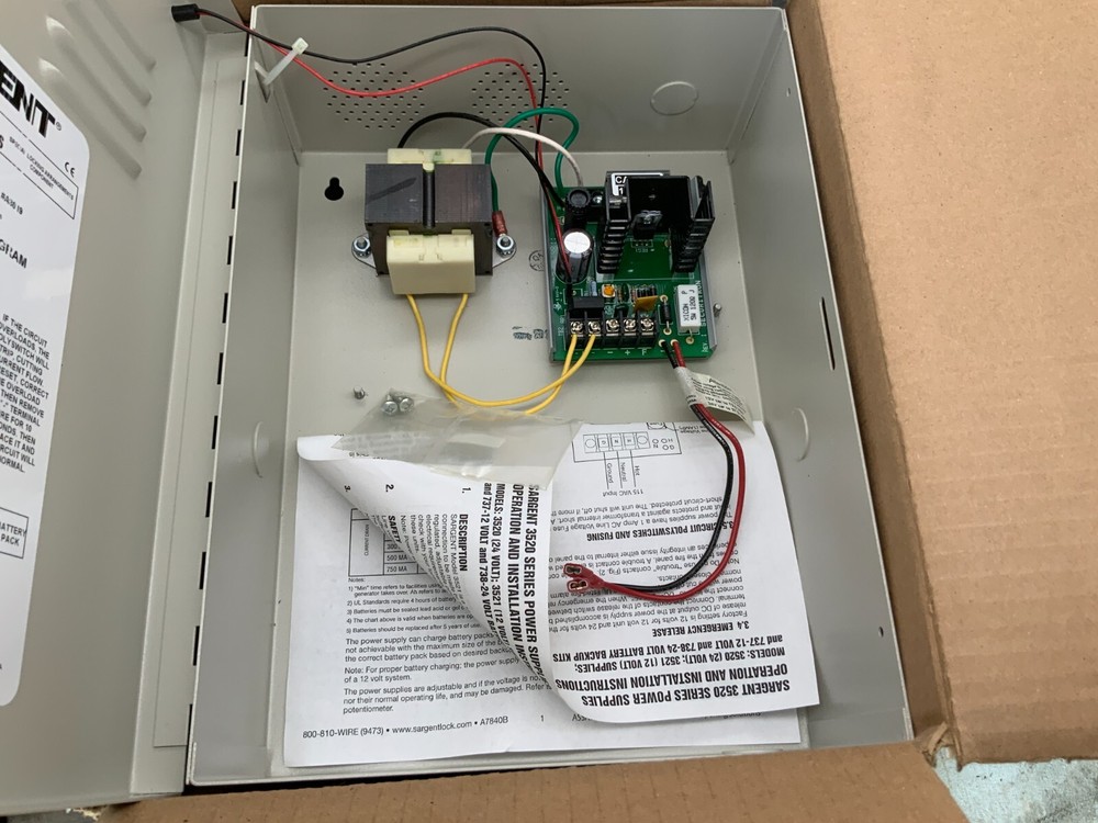 Sargent Model 3520 Power Supply