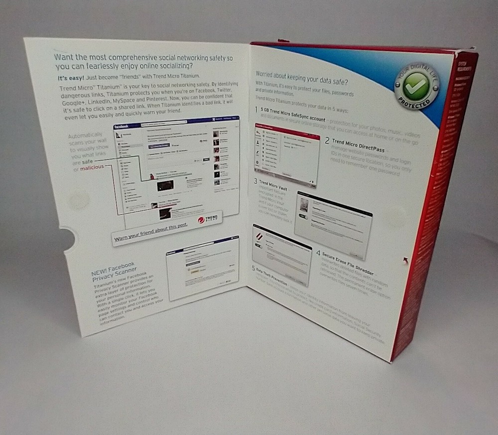 Trend Micro Titanium 2013 Maximum Security Social Networking Safety Parental