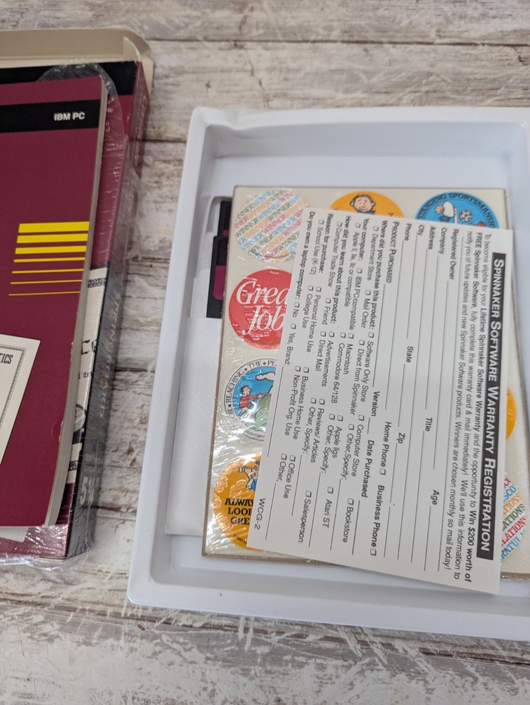 Vintage Springboard Certificate Maker IBM Tandy and compatibles