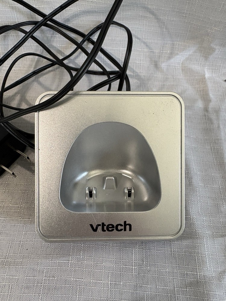 VTECH VS306 SILVER/BLACK DECT 6.0 PHONE HANDSET CHARGING BASE FOR VS306-4